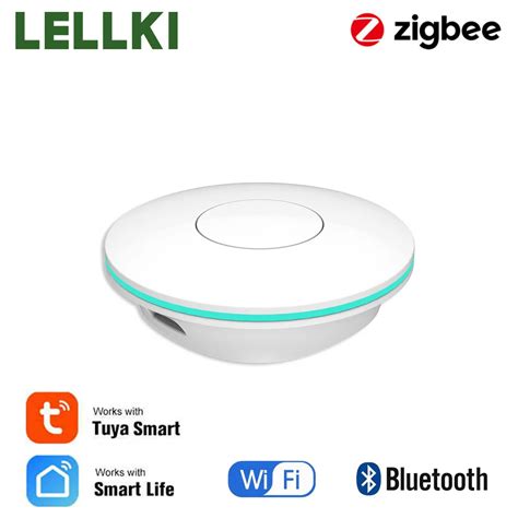 Zigbee Gateway Tuya Hub Smart Life Lellki Wireless Bridge For App Voice ...