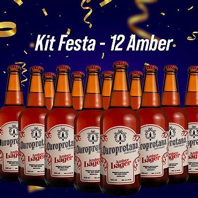 Cerveja Ouropretana Amber Lager 500ml Cervejas Artesanais Ouropretana