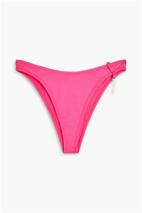 JACQUEMUS Le Bas De Maillot Signatu Embellished Mid Rise Bikini Briefs THE OUTNET