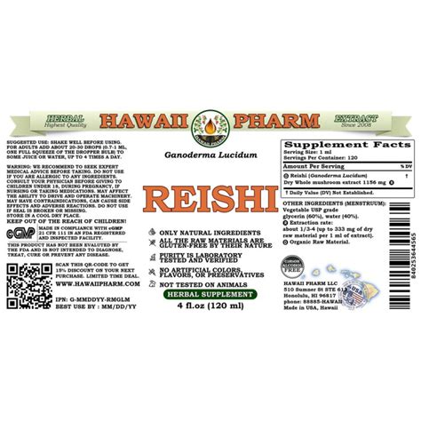 Reishi Alcohol Free Liquid Extract Tonic Of Emperors Organic Reishi