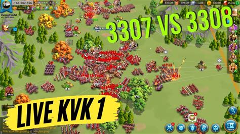 Live Kvk War 3307 Sama 3308 Dan Kd Soc Kelas D YouTube