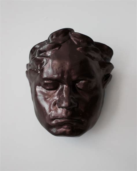 BEETHOVEN'S DEATH MASK - plaster head - RO STUDIO