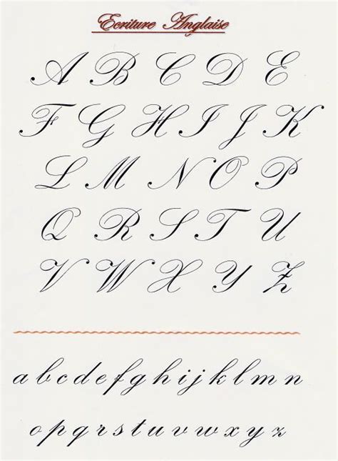 Calligraphie Anglaise Calligraphy Letters Alphabet Lettering