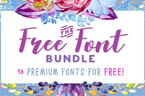 The Free Font Bundle Bundle · Creative Fabrica