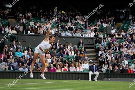 Belaruss Aryna Sabalenka Serves Britains Katie Editorial Stock Photo