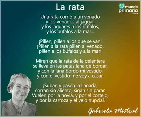 Lista Foto Poemas De Gabriela Mistral Cortos De Estrofas Actualizar