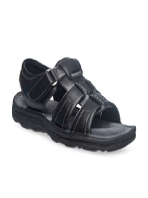 Buy Khadims Men Black Solid Comfort Sandals Sandals For Men 12306820