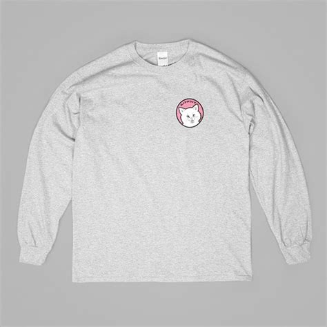 Rip N Dip Stop Being A Pussy Long Sleeve Tee Grey Rip N Dip Tees