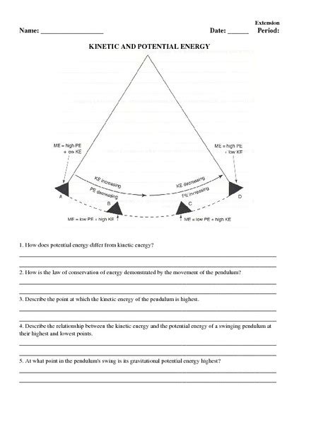 Law Of Conservation Of Energy Lesson Plans Worksheets Worksheets