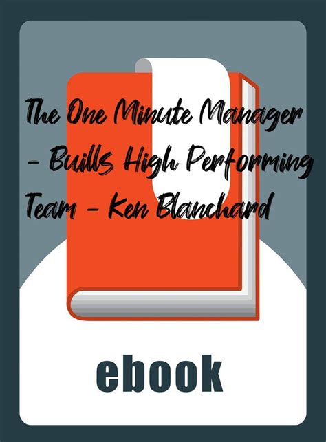 The One Minute Manager Buills High Performing Team Ken Blanchard