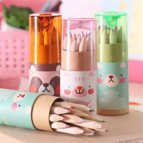 2in1 ~ Pensil Warna Dan Peraut Pensil Warna Set 12 Warna Lazada Indonesia