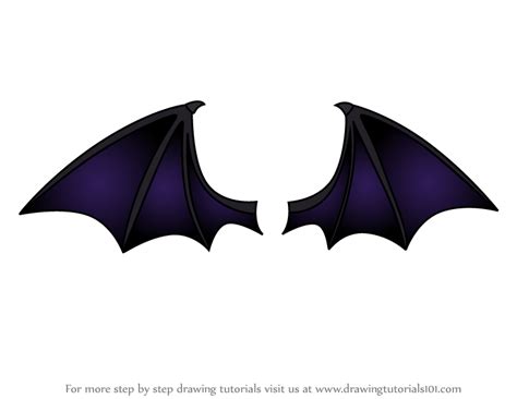 How To Draw Cartoon Demon Wings
