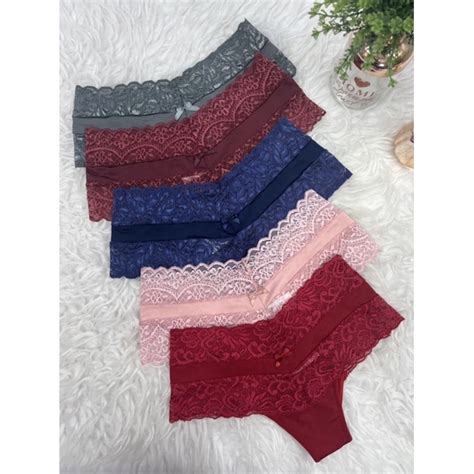Kit Calcinha Renda Lingerie Feminina Sexy C S Alto Atacado Revenda Larissa Shopee Brasil