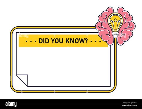 Did you know, interesting learning information, quote frame with light