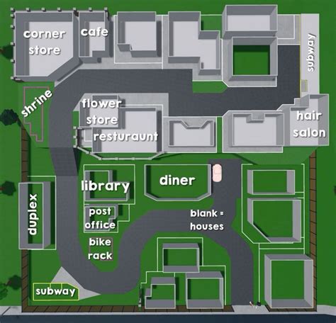 My Bloxburg Japanese Inspired Town Layout In 2024 City Layout Diy