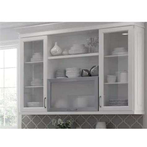 Hampton Bay Standard Cabinet With Two Glass Doors | Cabinets Matttroy