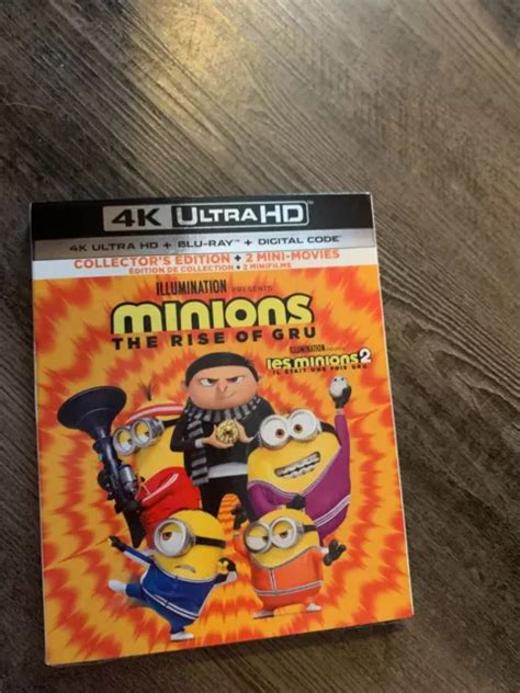 Minions The Rise Of Gru K Ultra Hd Film Blu Ray Scell Usine Avec Tui