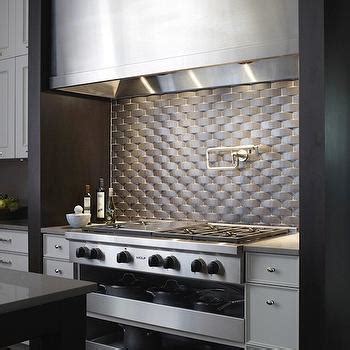 Basket Weave Tile Backsplash - Modket Tdh267al Gray Aluminum Metallic Metal Basketweave Parquet ...