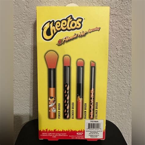 Makeup Flamin Hot Cheetos Makeup Brush Piece Synthetic Set Gift Nwt Poshmark