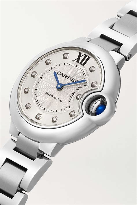 Silver Ballon Bleu De Cartier Automatic Mm Stainless Steel And