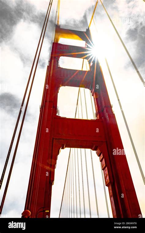 Golden Gate Bridge In San Francisco Sunlight Stock Photo Alamy