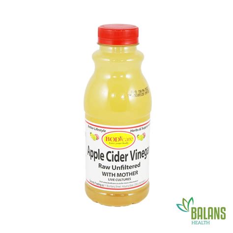 Apple Cider Vinegar Unfiltered Ml Bodicare Balans