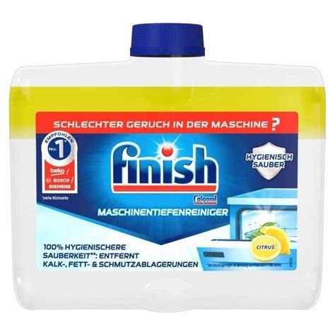 FINISH PŁYN DO CZYSZCZENIA ZMYWARKI CYTRYNOWY CZYŚCIK ODŚWIEŻACZ 250ml