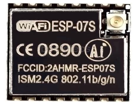 ESP-07S WiFi Module with ESP8266 and UFL/IPX Antenna Connector - Modtronix