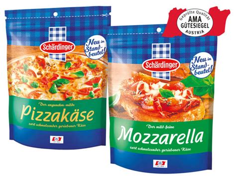 Sch Rdinger Mozzarella Oder Pizzak Se Gerieben Lidl Sterreich