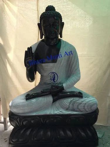 Jaipurcrafts Handmade Black Stone Buddha Statue Sizedimension 3 Feet