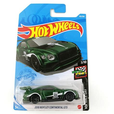 Машинка Mattel Hot Wheels 2021 C4982 2018 Bentley Continental Gt3 Green купить на OZON по низкой