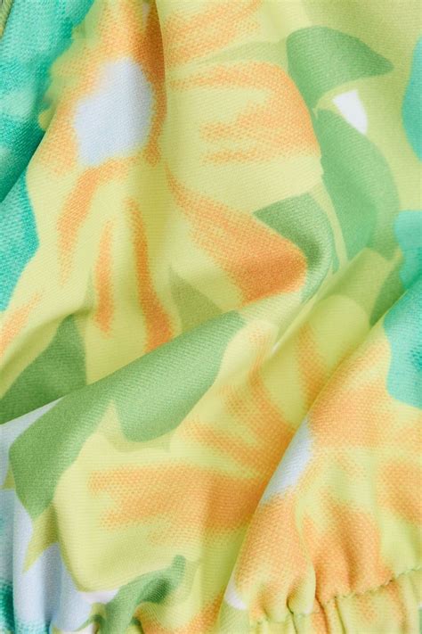 Faithfull Flora Floral Print Stretch Econyl Bikini The Outnet