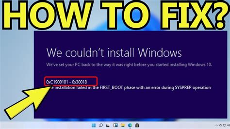 How To Fix Windows 11 Update Error 0xc1900101 Windows 10 Update Error