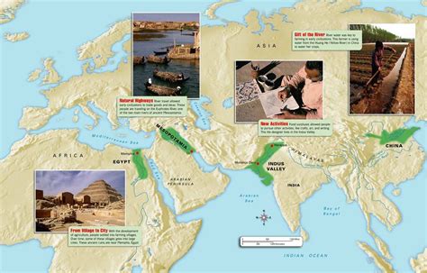 The Earliest Civilizations Emerged In A Egypt Along The Nile River