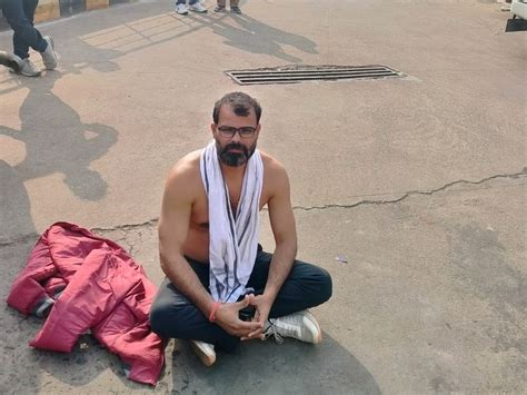 Semi Naked Protest Against Corruption