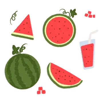 Sliced Watermelon Clipart Transparent Background, Fresh Red Watermelon ...