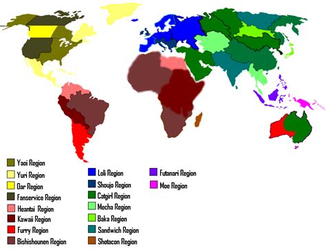 world region map