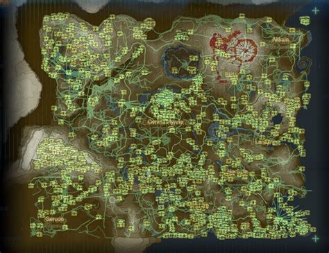 Breath of the Wild Treasure Chests Map