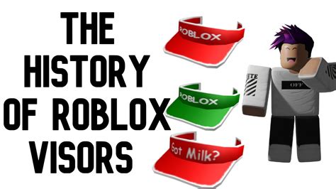 The History Of Roblox Visors By Sim8n Sim8nz Youtube