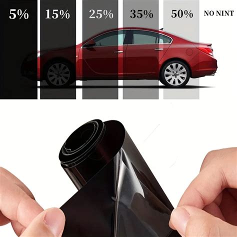 1 Roll 50x300cm 19 68 118 11in 5 15 35 Percent Vlt Window Tint Film Car 