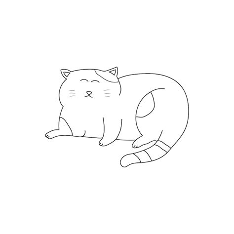 Dibujado A Mano Ni Os Dibujando Ilustraci N Vectorial Lindo Gato