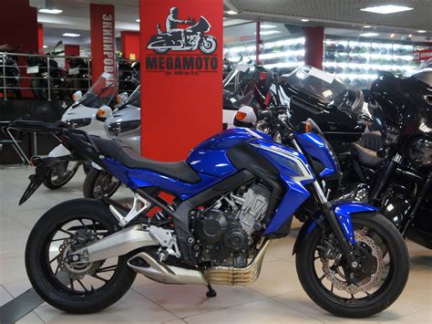 Купить б у Honda CB F инжектор передач в Москве синий naked bike