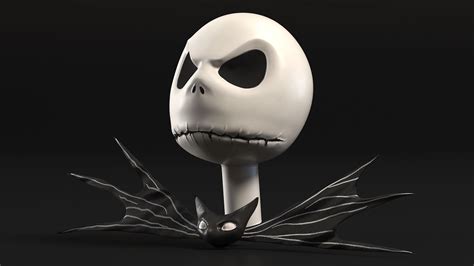 Head Of Jack Skellington Angry D Model Ds Blend C D Fbx