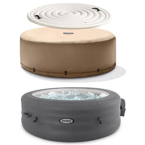 Intex Simplespa Person Inflatable Portable Hot Tub W Energy Efficient Cover Protoolhome