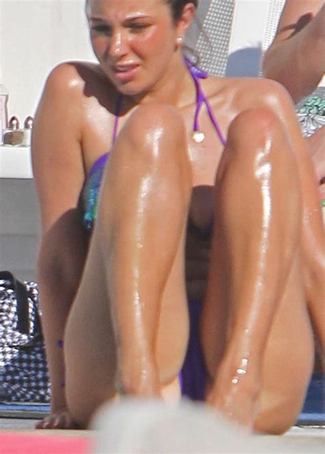 Tulisa Contostavlos Purple Bikini Cameltoe Candids Celebrity Nude Century