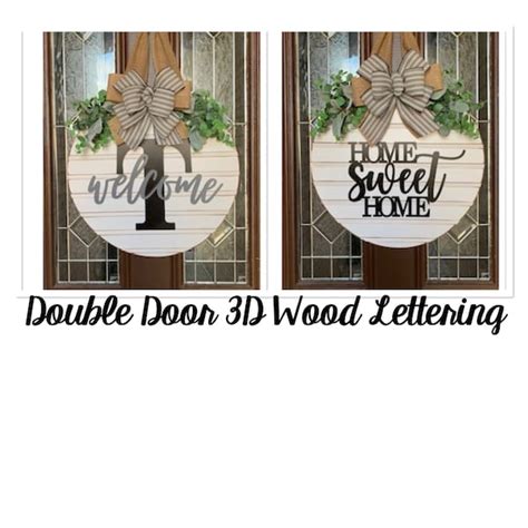 Double Front Door Wreaths Etsy