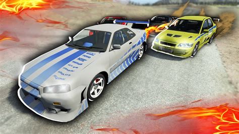 PISTA De RESISTENCIA OS CARROS DO VELOZES E FURIOSOS BeamNG Drive