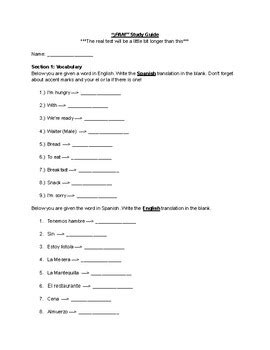 Señor Wooly PAN Story Study Guide by Speech and Spanish Learning