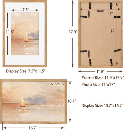 picture frame  wood frame  wall solid oak wood