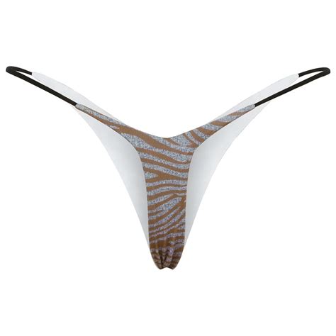 BYHONG Women S Sexy Thong Low Rise Double Layer Bikini Briefs Women S Panties Khaki L Walmart